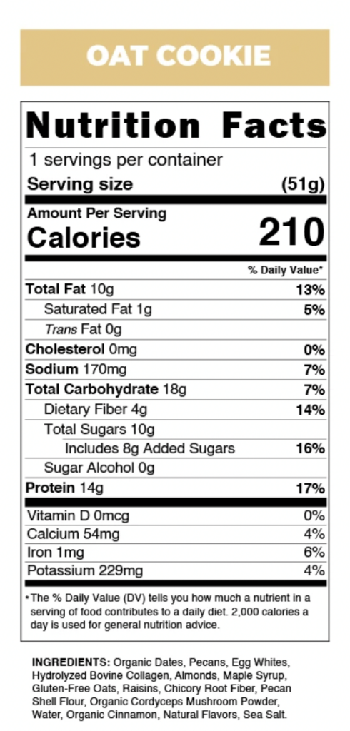 go macro bars nutrition facts